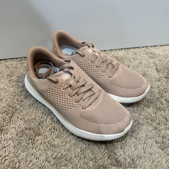 Kizik Lima Shoes Mens Size 5.5 Beige Hands Free Slip On Mesh Walking Sneakers - Picture 3 of 8